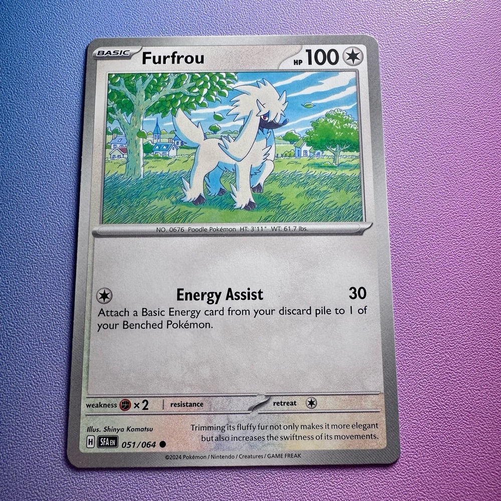 furfrou - 051/064 (common) — pokemon: shrouded fable